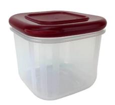 Tupperfresh Quadrado baixo 200ml tampa Marsala Tupperware