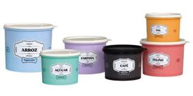 Tupperrware - Relíquia - 6 potes de mantimentos - lançamento denovo