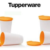 Tupperware 1 Kit 4 Copos Allegra 350ml Laranja