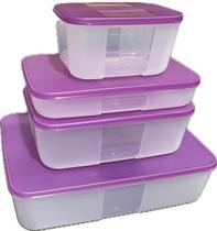 Tupperware 4 Potes Freezer Mate Amora Tupperware 4 Potes Freezer Mate Amora