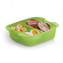 Tupperware Bandeja Tigela Cristalwave Retangular Microondas