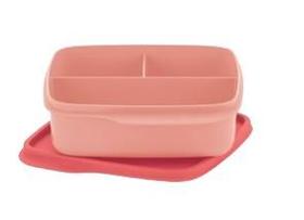 Tupperware Basic Line com Divisórias Rosa Chá - 550ml Tupperware Basic Line com Divisórias Rosa Chá - 550ml