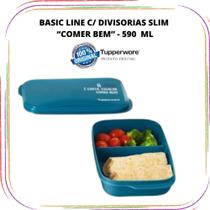 Tupperware Basic Line Slim com Divisórias - 590 ml