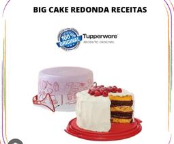Tupperware boleira redonda big kake vermelha da tupperware