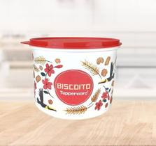 Tupperware caixa biscoito floral 2,4 litros