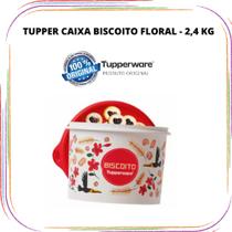 Tupperware Caixa Biscoito Floral - 2,4 litros