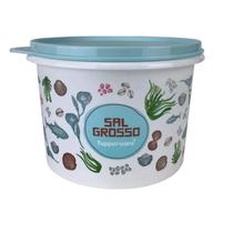 Tupperware Caixa de Sal Grosso Floral 1Kg - Organizador de Alimentos