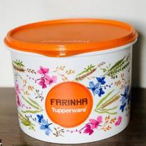 Tupperware Caixa Farinha 1,8kg - Linha Floral