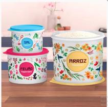 Tupperware Caixa Floral Kit 3 Pecas