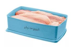 Tupperware Caixa Ideal Aqui Tem Peixe 1.4l cor Azul