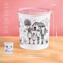 Tupperware caixa Simone Mendes De Volta às Origens 3,7 Litros Rosa