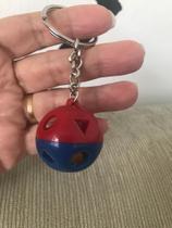 Tupperware Chaveiro Brinquedo Formas azul e vermelho