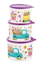 Tupperware Conjunto Caminho das Flores 3 Peças Tupperware Conjunto Caminho das Flores 3 Peças