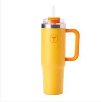Tupperware Copo Térmico Big T Com Canudo 1,1L