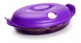 tupperware cristal pop oval policarbonato lilás tupperware cristal pop oval policarbonato lilás
