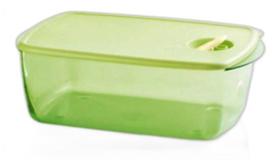 Tupperware Cristalware Retangular Policarbonato 3,5 Litros - Verde Limão Tupperware Cristalware Retangular Policarbonato 3,5 Litros - Verde Limão