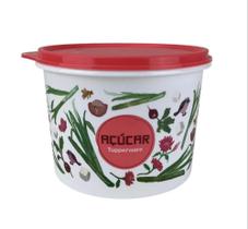 Tupperware cxaixa para açúcar floral 1,7 l