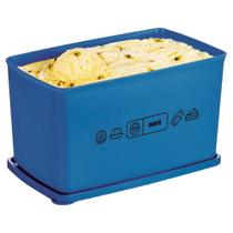 Tupperware espaçosa de freezer mix doces azul
