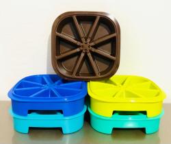 Tupperware Forma De Gelo Triangular Várias Cores