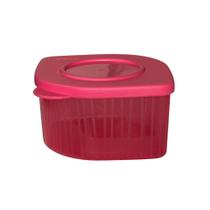 Tupperware Fresh Box Quadrado 470ml Rosa Glamour - Armazenamento de Alimentos