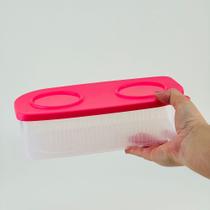 Tupperware Fresh Box Retangular 1 litro Flamingo