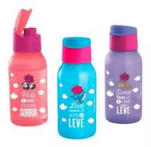 Tupperware Garrafa Infantil 350ml Dias Leves Kit Com 3 Peças.