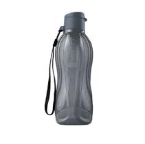 Tupperware garrafinha de água eco tupperr 500 ml cinza com cordinha