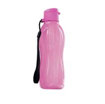 Tupperware garrafinha de água eco tupperr 500 ml pink blush com cordinha
