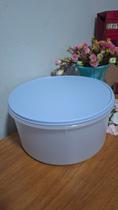 Tupperware grande porta tudo 10 litros da tupperware transparente, preparação, organizar, pães