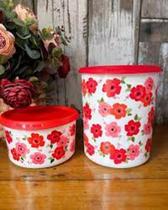 Tupperware instantânea magica flores kit 2 peças