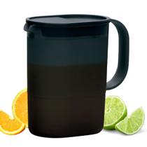 Tupperware jarra ideal 1 litros preta com alça