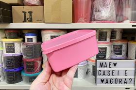 Tupperware Jeitosinho 400 ml Rosa Quartzo - Recipiente para Freezer Tupperware Jeitosinho 400 ml Rosa Quartzo - Recipiente para Freezer