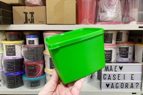 Tupperware Jeitoso 800 ml - Recipiente Verde para Freezer
