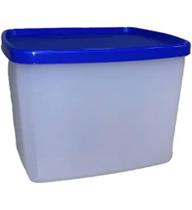 Tupperware Jeitoso Transparente com Tampa Azul 800ml