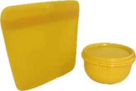 Tupperware Kit 2 Peças Bolsa De Silicone 500Ml E Tigela 250Ml Amarelo
