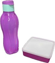 Tupperware Kit 2 Peças Potinho Refri Box E Garrafa