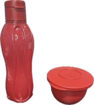 Tupperware Kit 2 Peças Tigela Murano E Garrafa Vermelha Tupperware Kit 2 Peças Tigela Murano E Garrafa Vermelha