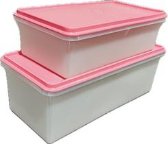Tupperware Kit 2 Potes Maxi Caixa 6L E 2,5 Litros