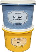 Tupperware Kit 2 Potes Milho Para Pipoca E Sal Tupperware Kit 2 Potes Milho Para Pipoca E Sal