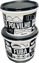 Tupperware Kit 2 Potes Para Alimentos Pop Box Fubá E Polvilho