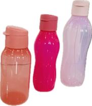 Tupperware Kit 3 Peças Garrafas Rosas e Salmão