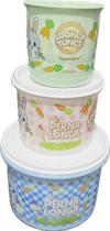 Tupperware Kit 3 Peças Looney Tunes Páscoa