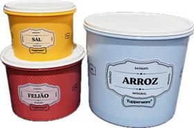 Tupperware Kit 3 Peças Porta Mantimentos Essencial