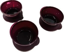 Tupperware Kit 3 Peças Potes Style 425Ml Merlot