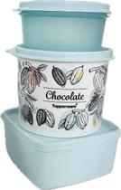 Tupperware Kit 3 Peças Potinhos Azul Bebê