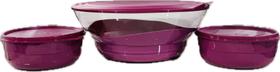 Tupperware Kit 3 Peças Tigela Elegância 3,2 Litros E Tigelas Premier 500Ml Tupperware Kit 3 Peças Tigela Elegância 3,2 Litros E Tigelas Premier 500Ml