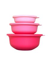 Tupperware Kit 3 Tigelas Aloha Vasilha Pote Geladeira Cor 3 Tons De Rosa Tupperware Kit 3 Tigelas Aloha Vasilha Pote Geladeira Cor 3 Tons De Rosa