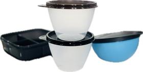 Tupperware Kit 4 Peças Marmiteira Saleiro E Potinhos 400Ml