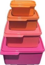 Tupperware Kit 4 Potes Basic Line Tupperware Kit 4 Potes Basic Line