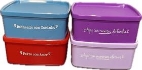 Tupperware Kit 4 Potes Jeitosinhos 400mL Tupperware Kit 4 Potes Jeitosinhos 400mL